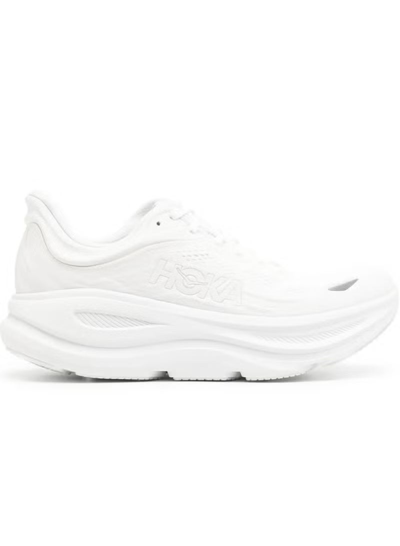 HOKA Bondi 9 Performance Sneakers – Clean White | Ultra-Plush Comfort | FARFETCH UZ - Image 1